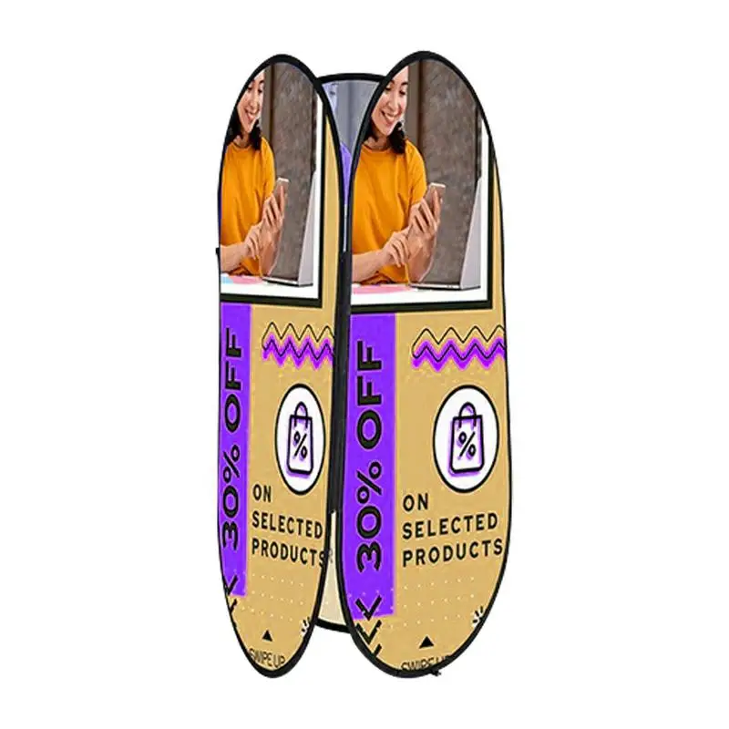 Exhibition Outdoor Trade show advertising  sport event Custom print folding Horizontal POP UP A Frame Banners