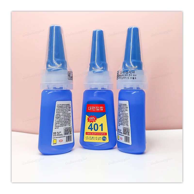 Famous 401 Glue Factory Direct Sale For Nail Art Decoration 10 Seconds Quick-drying 20g Nail Glue
