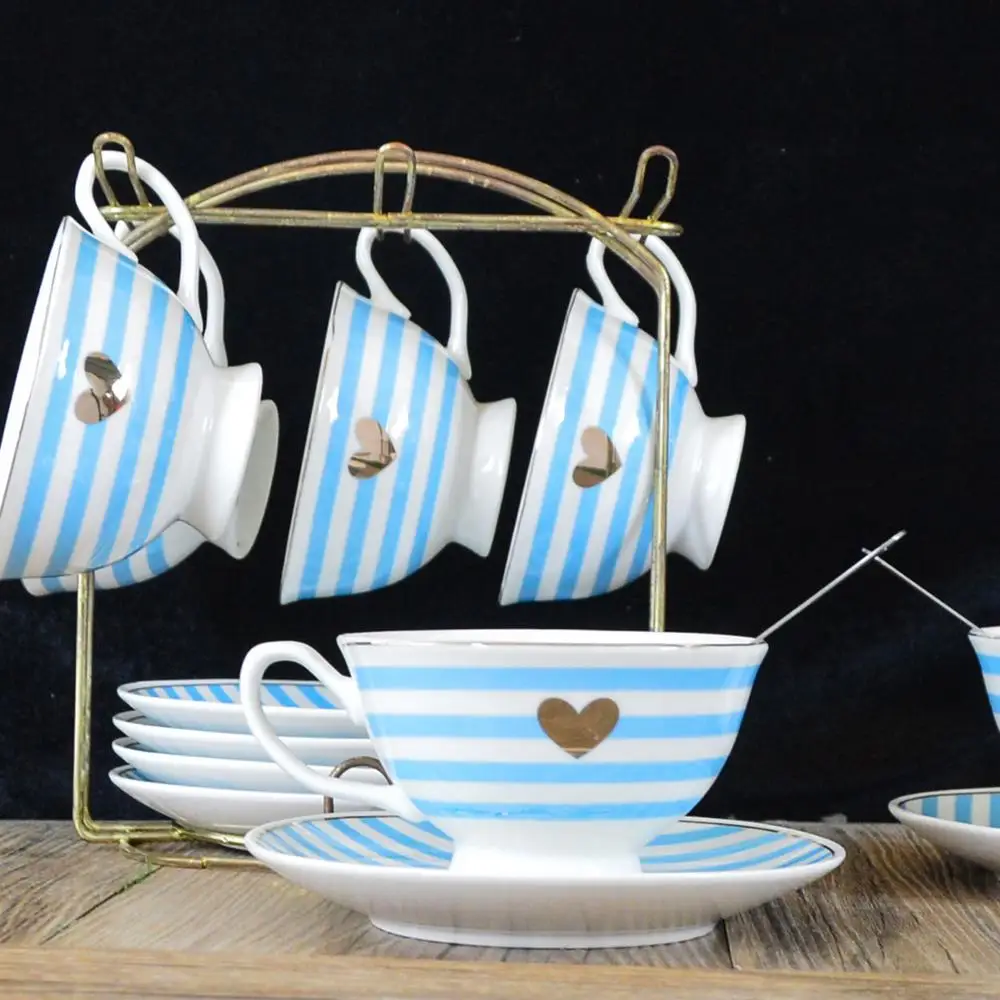 Exquisite bone China Coffee Cups And Saucers With Gift Boxes.Cups And Saucers Suit