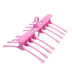 Space saving plastic clothes hanger cloth dry hanger cloth drying hanger