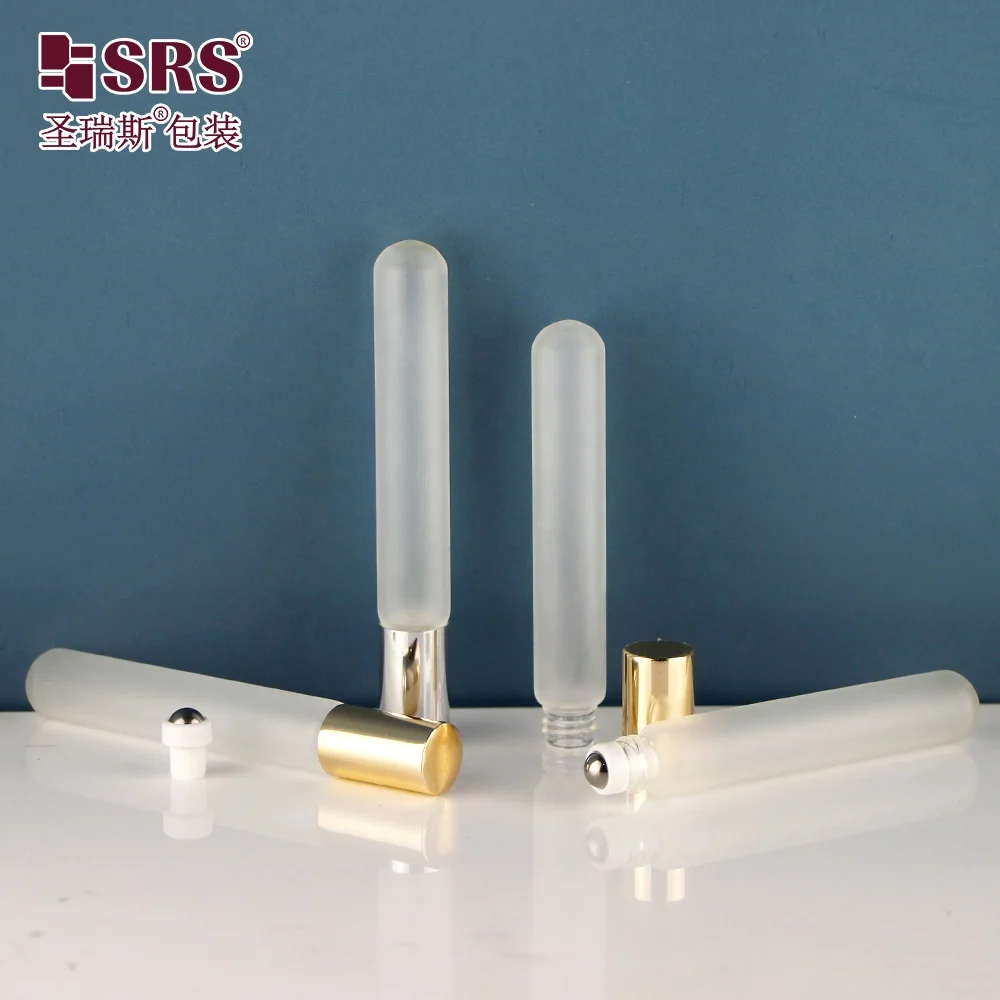 Hot Selling Glass Cosmetic Packaging Essential Oil Roller Bottle 10ML Roll-on Perfume Bottles