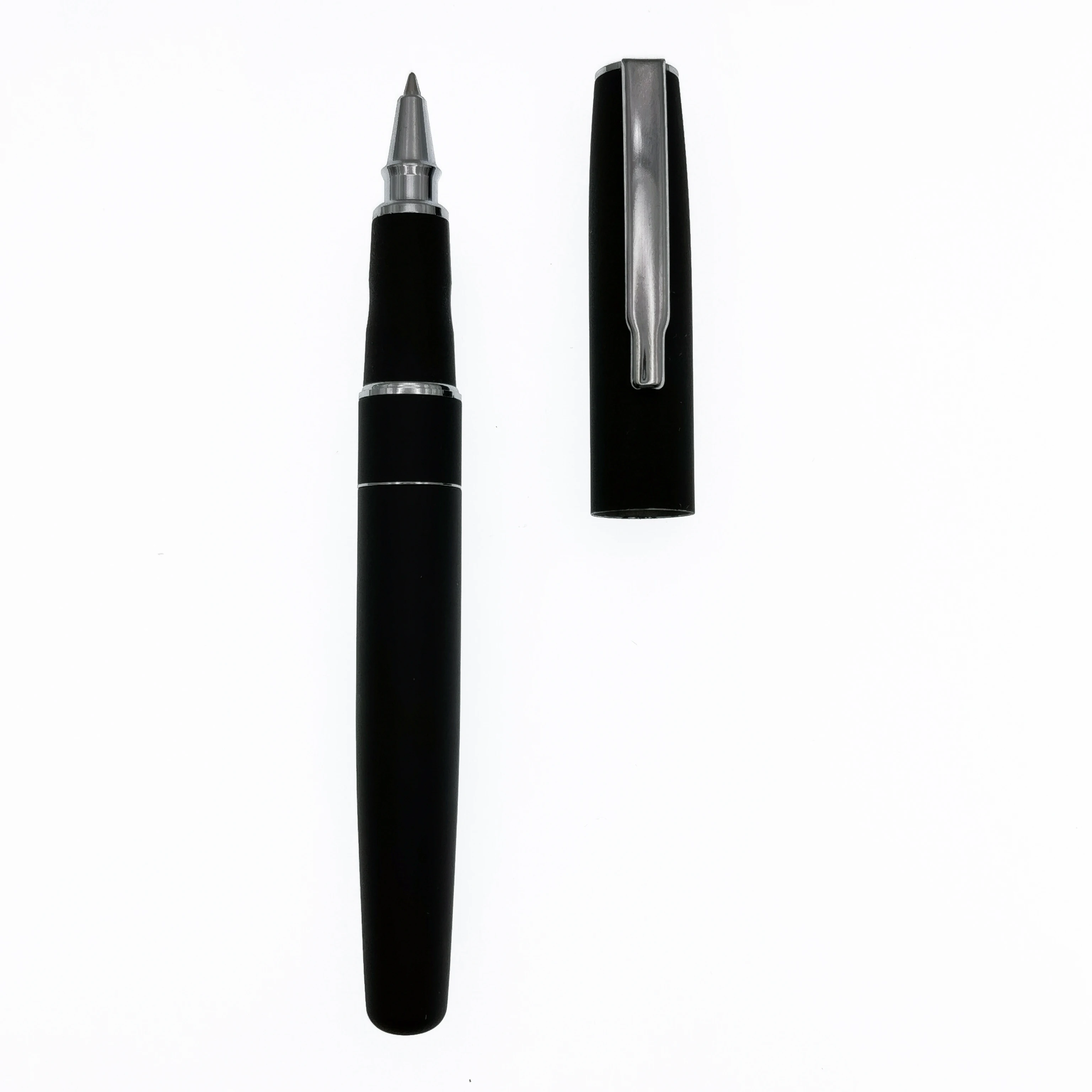 2022 personalized promotional matte black stylus stainless steel twist ballpoint pen