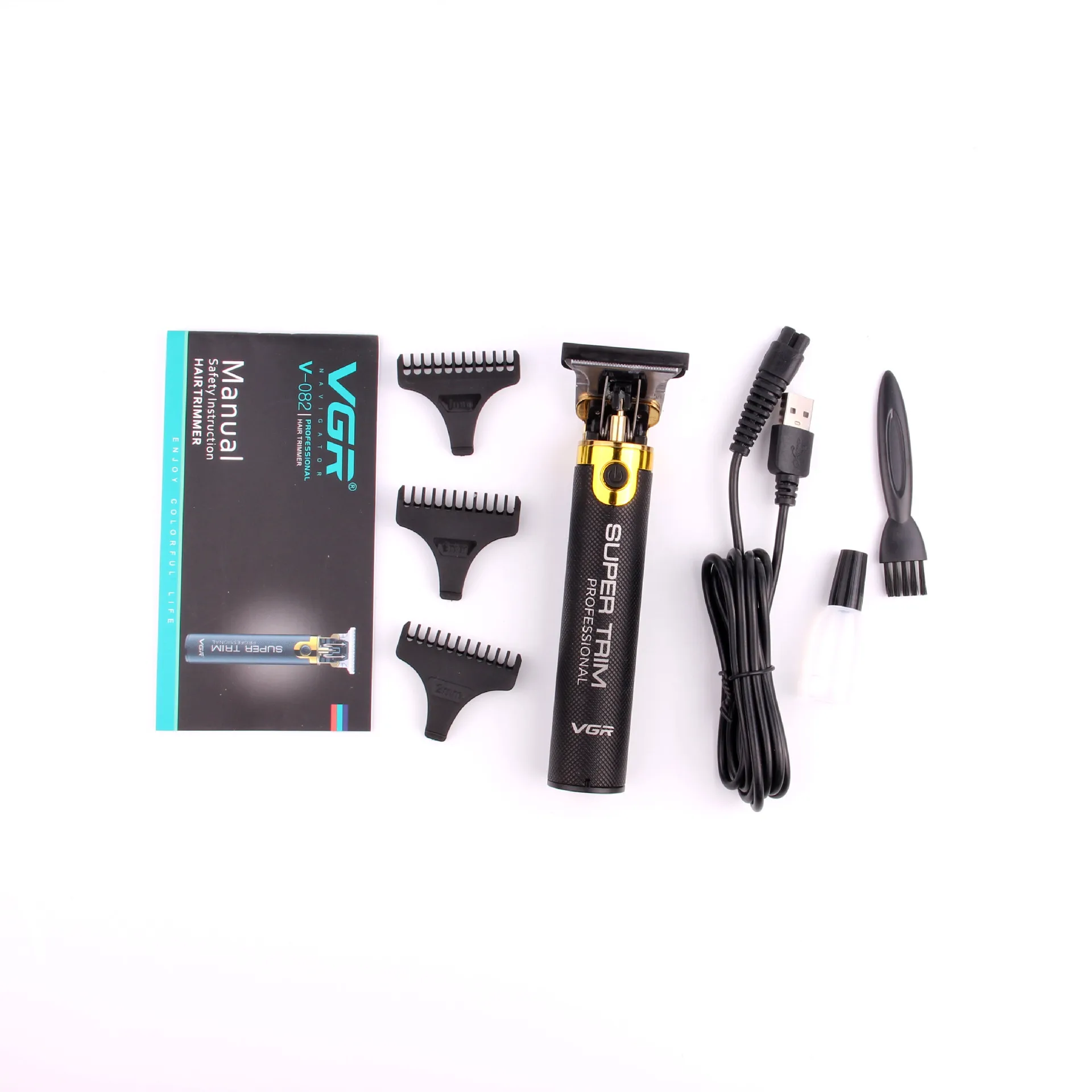 VGR082 Новая электрическая бритва для волос металлическая масляная головка Профессиональная Высокая