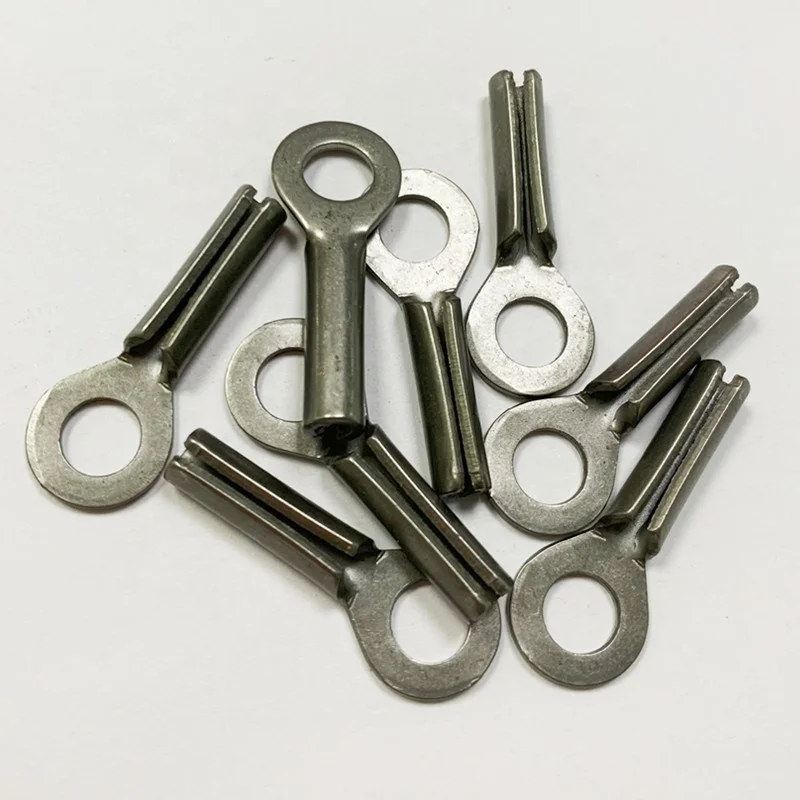 C-Pin pressed stainless steel quality eyelet terminal wire rope with 4mm 5mm 6.5mm 7mm eye hole for steel cable pressing