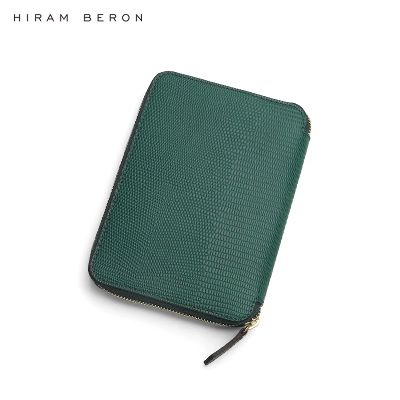 Italian Leather Passport Cover Customize Logo Wholesale Wallet with Zipper