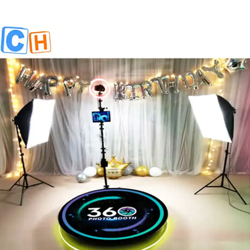 360 фотобудка портативная 115 см 100 80 68 для вечеринки свадьбы