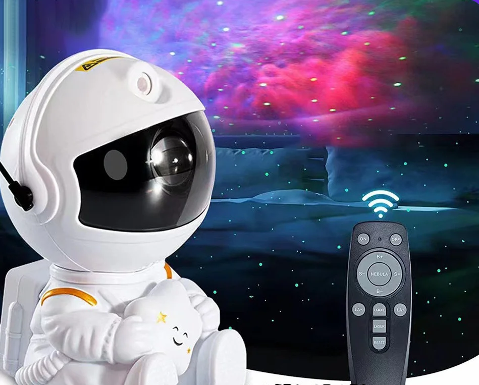 New Astronaut Proyector Night Lamp Projection Lamp Gift Ambience Spaceman Astronaut Star Starry Projector Night Light