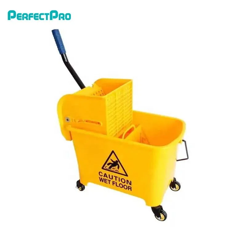 Wholesale Plastic Squeezer Cart Commercial Mop Bucket Wringer Floor Cleaning Mop Bucket