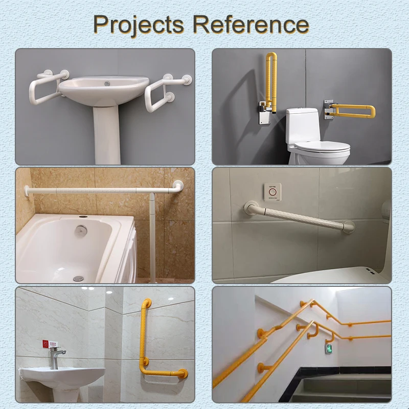 Toilet and Bathroom Safety Flip Up Folding Grab Bar Grab Rail Handrail For Elderly Handicap railing