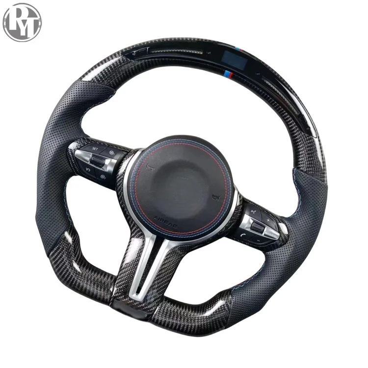 Светодиодное рулевое колесо из углеродного волокна подходит для BMW M2 M3 M4 M5 M6 F10 F30