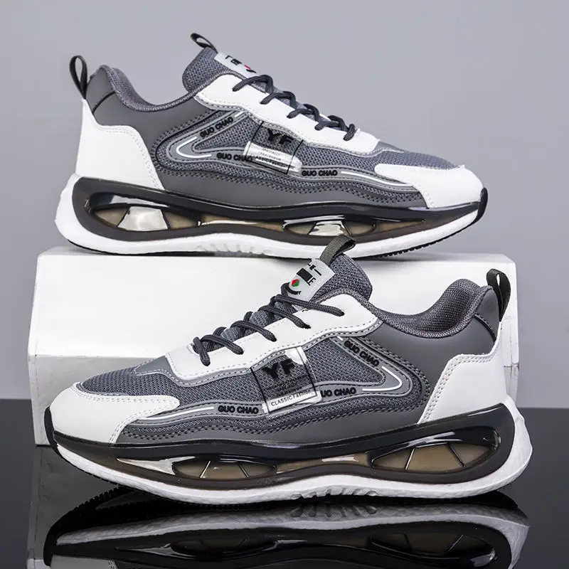 trending products 2024 new arrivals thick sole shoes for men Lace-Up Sneakers Flat casual Basketball Style shoes zapatillas