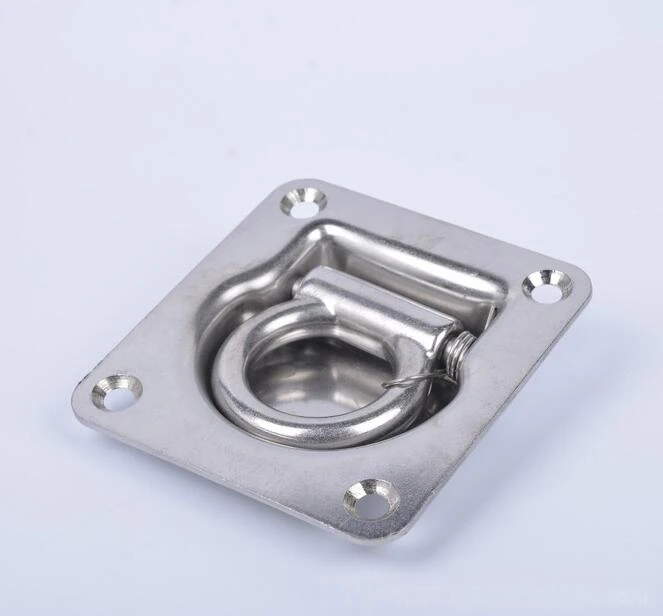 YH1894  Stainless Steel D-Ring Tie Downs D Rings Anchor Lashing Ring for Loads on Case Truck Cargo Trailers RV Boats