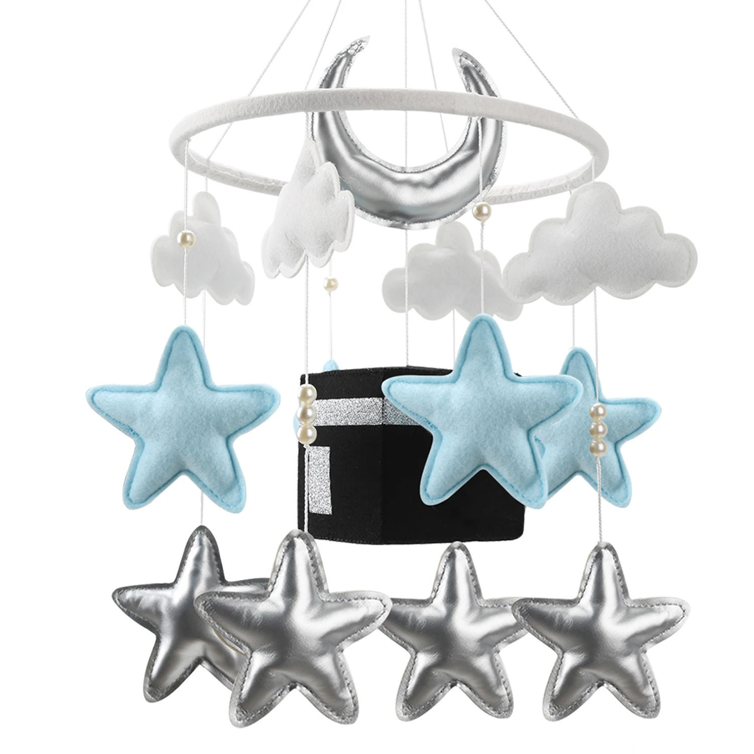 Mekkah Baby Mobile Коран детская Мобильная Исламская кроватка Kaaba мобильный мусульманский декор для детской комнаты