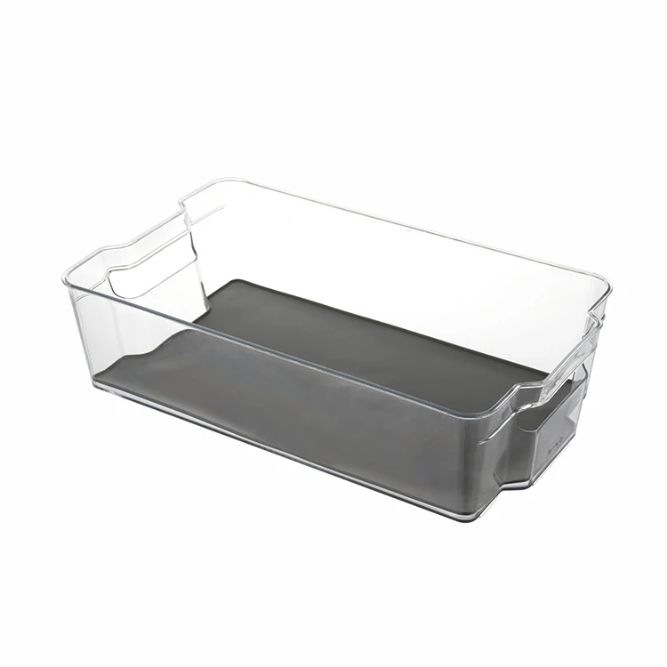 SA-0302M PET Fresh Food Kitchen Freezer Refrigerator Fridge Storage Organizer Non-slip Fridge Bin