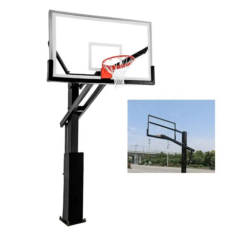 Hot Sale FIBA 10mm 12mm Outdoor Tempered Glass Basketball Backboard 1800*1050mm 72'x42' inch