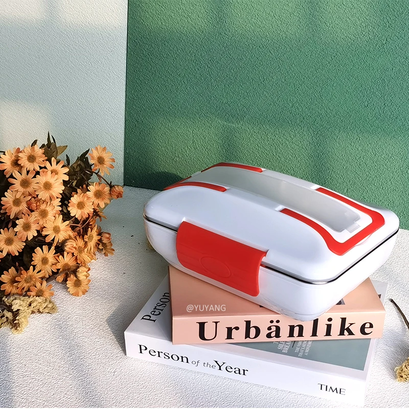 12V/24V 110V Electric Heated Lunch Box Bento Boxes 2 In 1 Car& Home Plug Portable School Office Auto Food Container Warmer