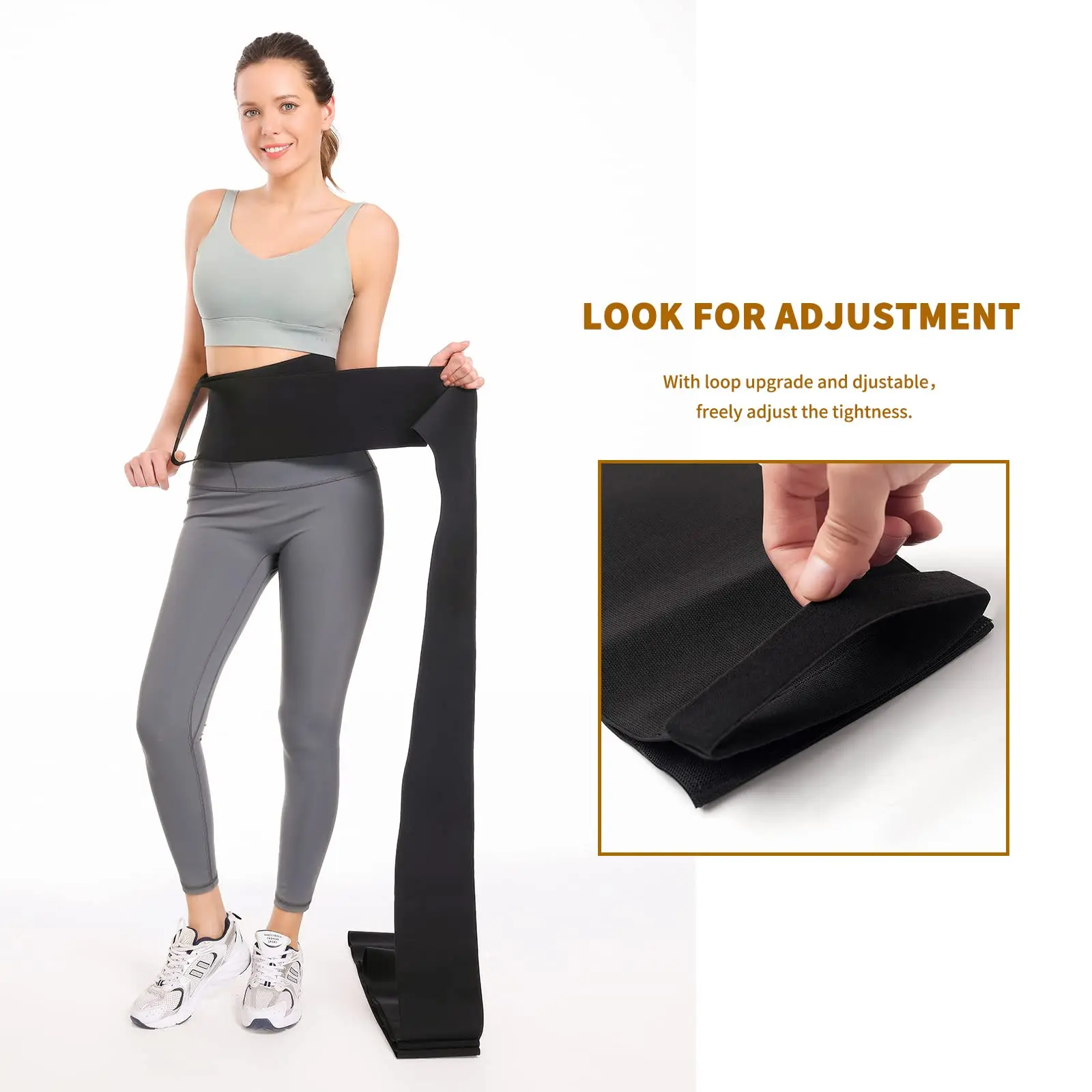 Waist Trainer For Women Plus Size  Band Waist Wrap for Stomach Body Wrap Bandage Tummy Wrap Waist Training