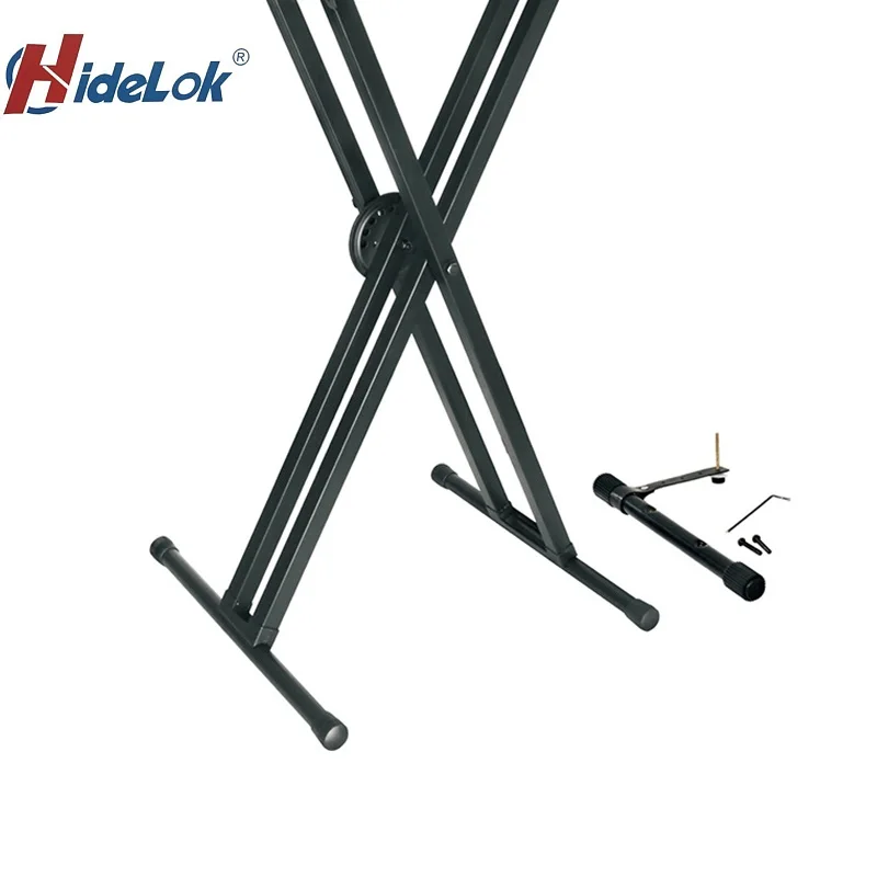 Factory Supply Electric Piano Bracket X Type Adjustable Metal Keyboard Stand