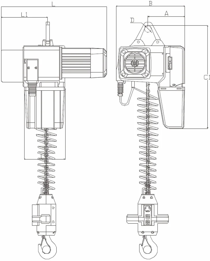 125 кг 250 500 1000 Европейский стиль ручной Электрический цепной подъемник в мастерской для продажи