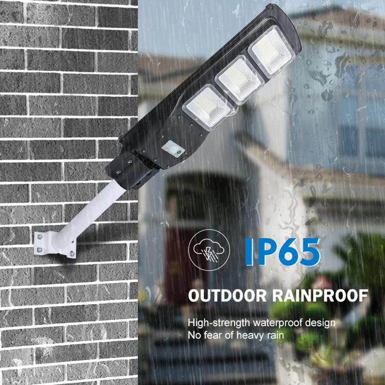 HUAPAI Waterproof Ip65 Integrated Outdoor ABS 30w 60w 90w 120w All In One Solar LED Street Lamp