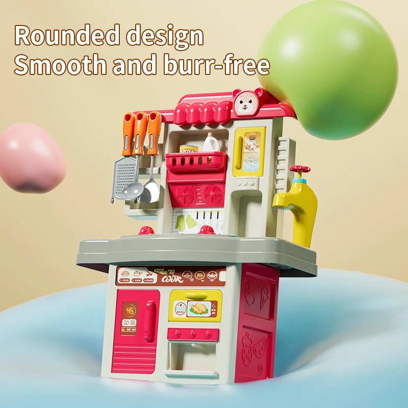 Little Chef Music Toddler Sizzling Kids Cooking Set Toy Other Pretend Play Preschool Boys Plastic Housekeeping Kitchen Toys Boys