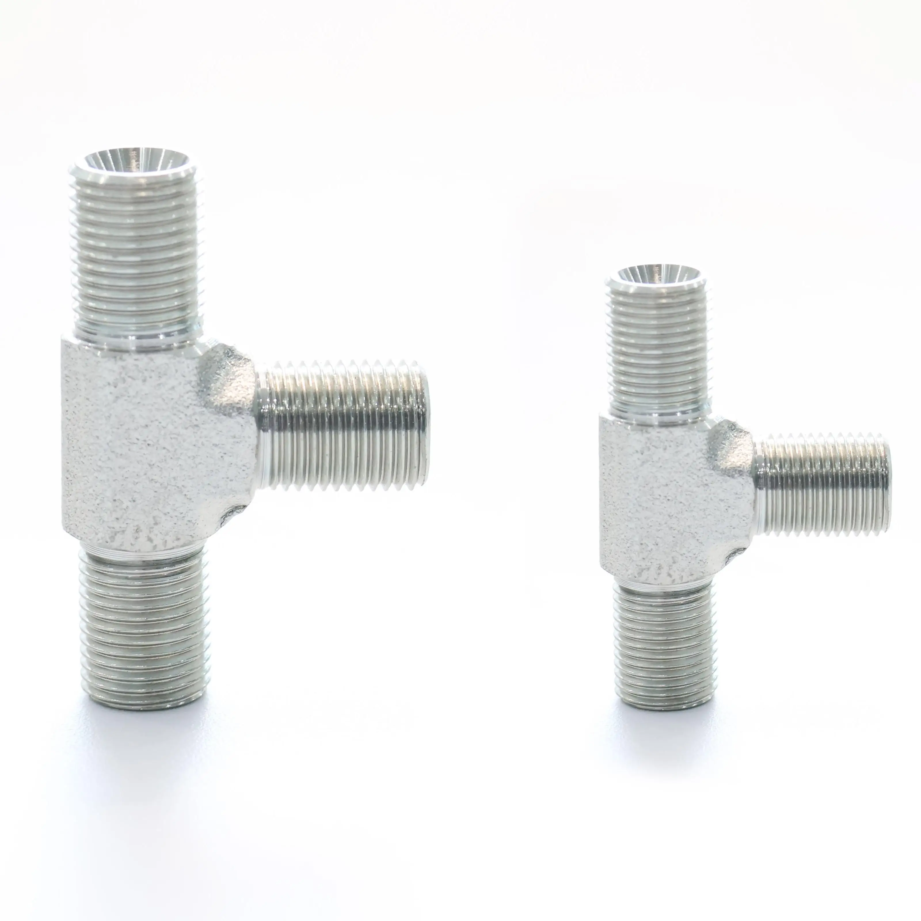 Customized Carbon Steel Threaded Pipe Tube  Adapter Hose Crimp Male BSPP To Male BSPP AB Series Hydraulic Fitting Bulkhead nut