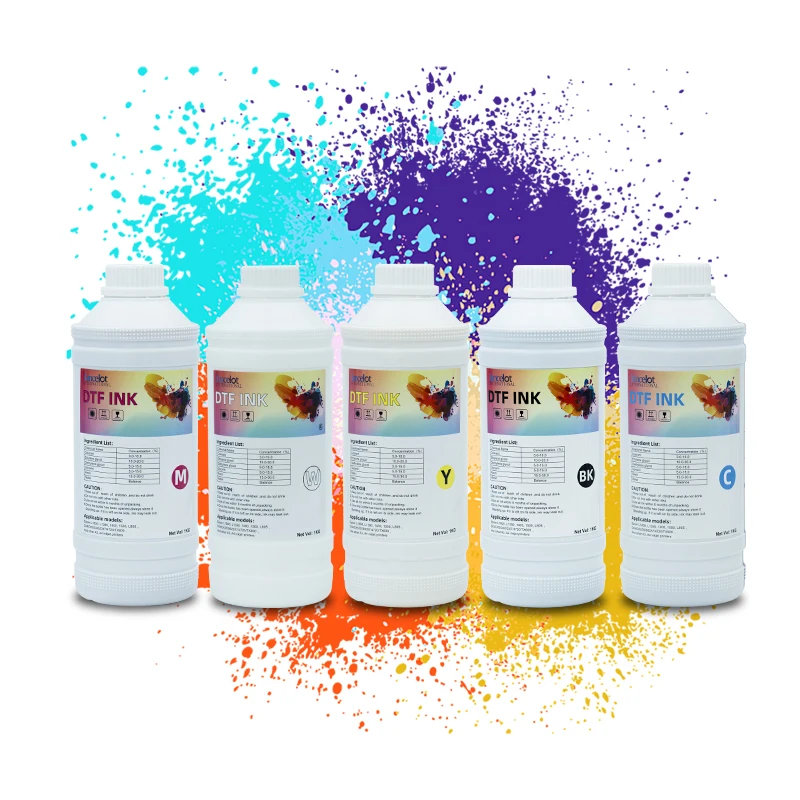 Dtf Printing Ink Dtf Xp600 5kg 1000ml Universal T-shirt Printing White Ink Dtf Color for Textile Printing Cmyk Transfer Ink
