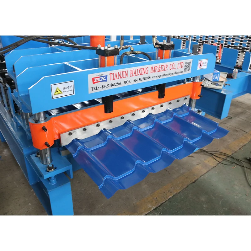 Automatic Colored sheet metal tile galvanized steel glazed tile roll forming machine