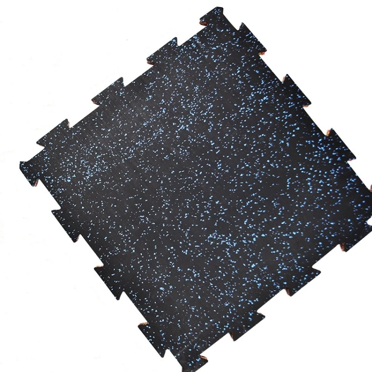 Anti-slip Fitness Sports 10/15/20mm Gym Floor Mats Rubber Interlocking