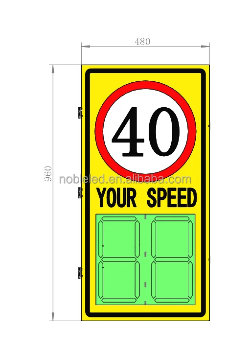 Customized Two Digits speed radar sign for sale high quality speed radar sign cost