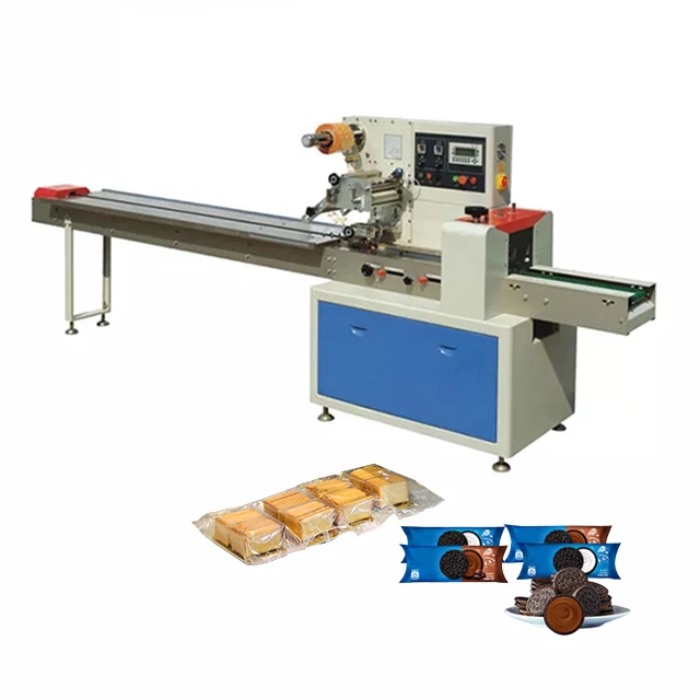 DXDZ-250E Hualian Empacadora Horizontal Napkin Face Mask Small Biscuit Flow Pack Maquina Packing Machine