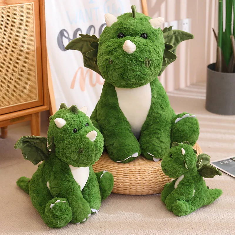 Cartoon Stuffed Green Dinosaur Plush Toys In Egg Shells Premium Quality Creative Soft Dino Dolls 2 in 1 Kids Boy Birthday GIfts