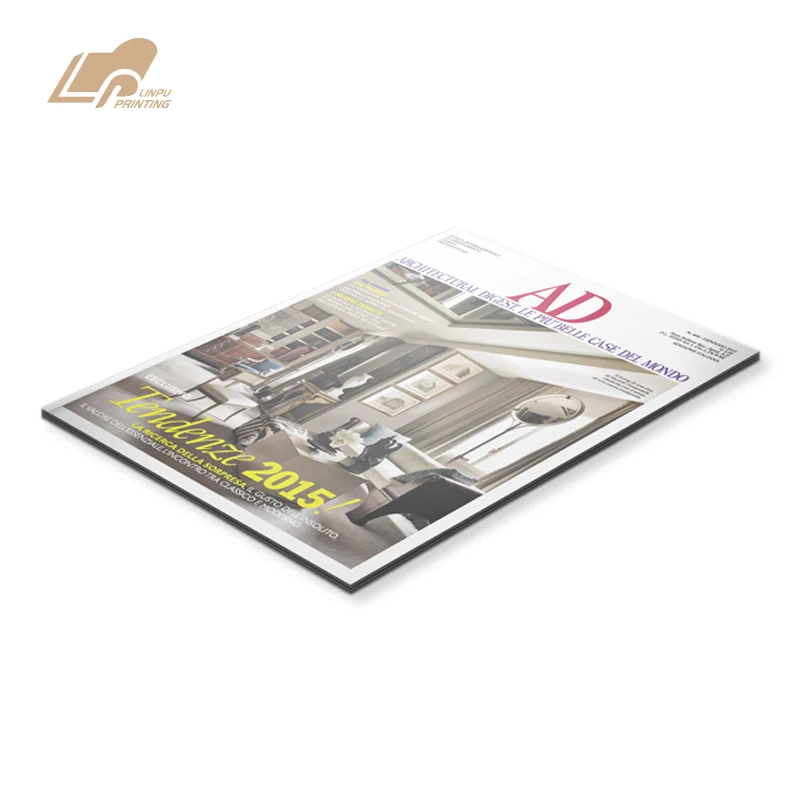 Глянцевая обложка с принтом модных магазинов, каталог с офсетной печатью