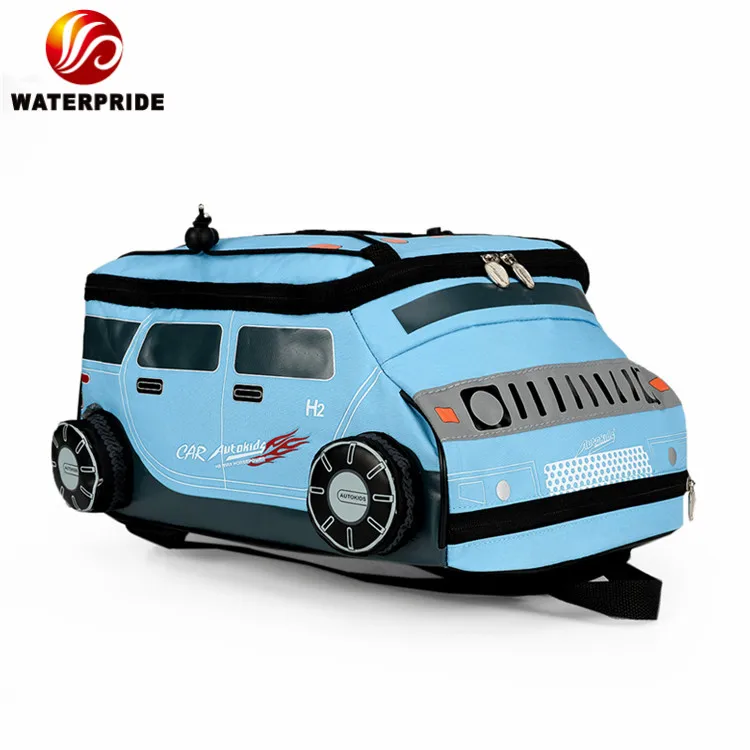 Customize 3D HUMMER CAR SHAPE CHILDREN BACKPACK truck car design kid backpack funny backpack for kids school bag boy