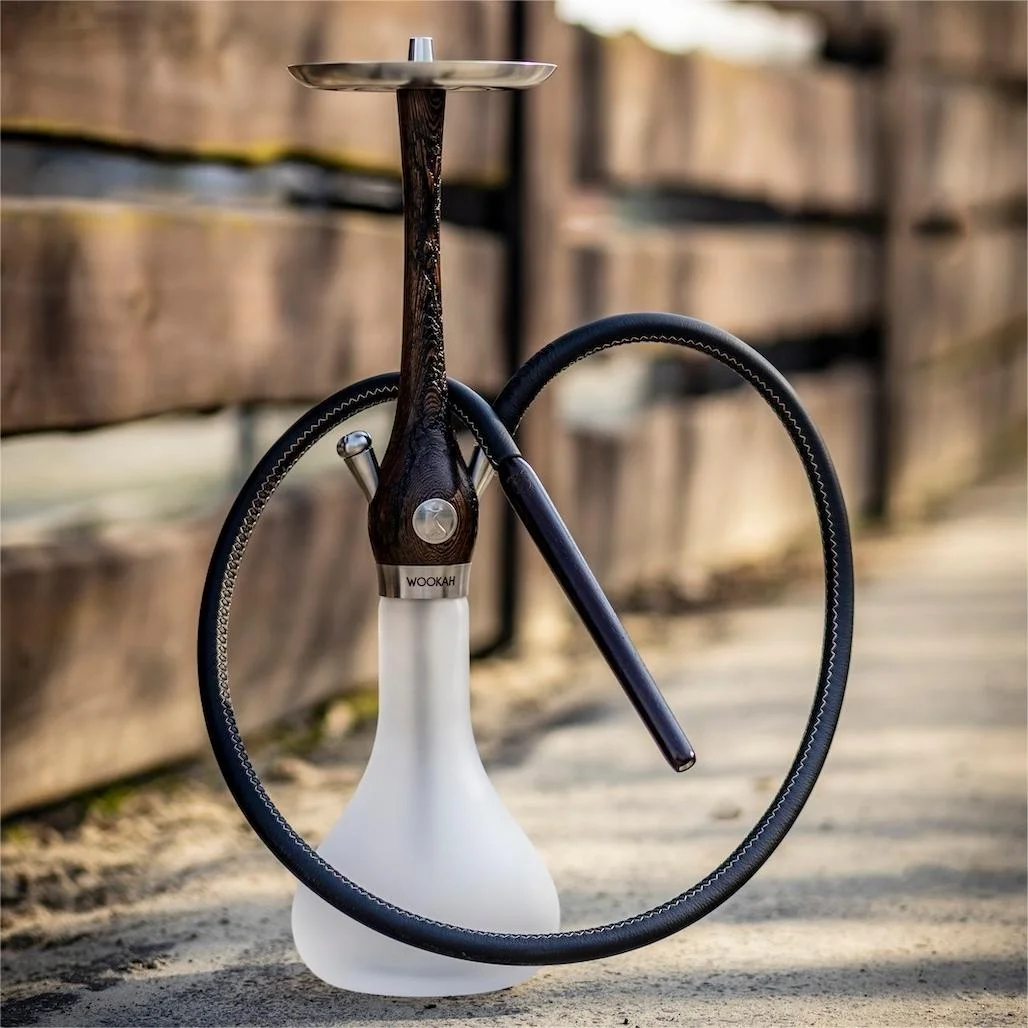 Хит продаж Высококачественный золотой деревянный кальянный кальян набор для курения роскошный со стержнем из нержавеющей стали