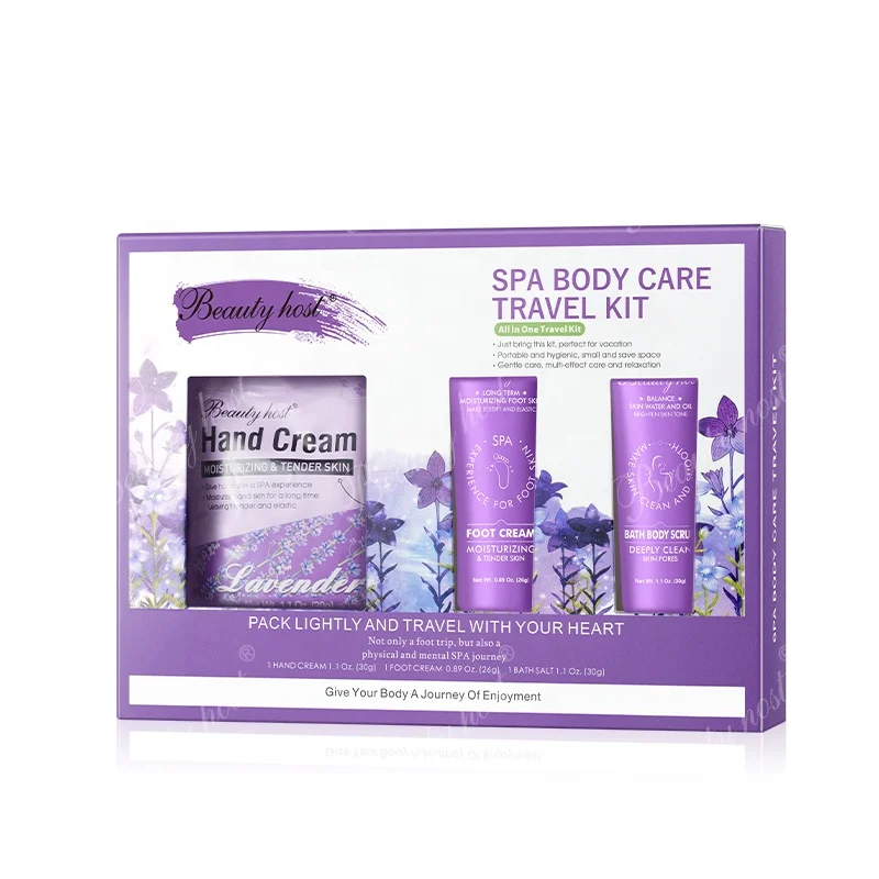 Lavender Body Scrub Private Label Hand& Foot Scrub Body Polish Exfoliating Body Scrub Travel Skin Care Sets OEM Beauty Factory