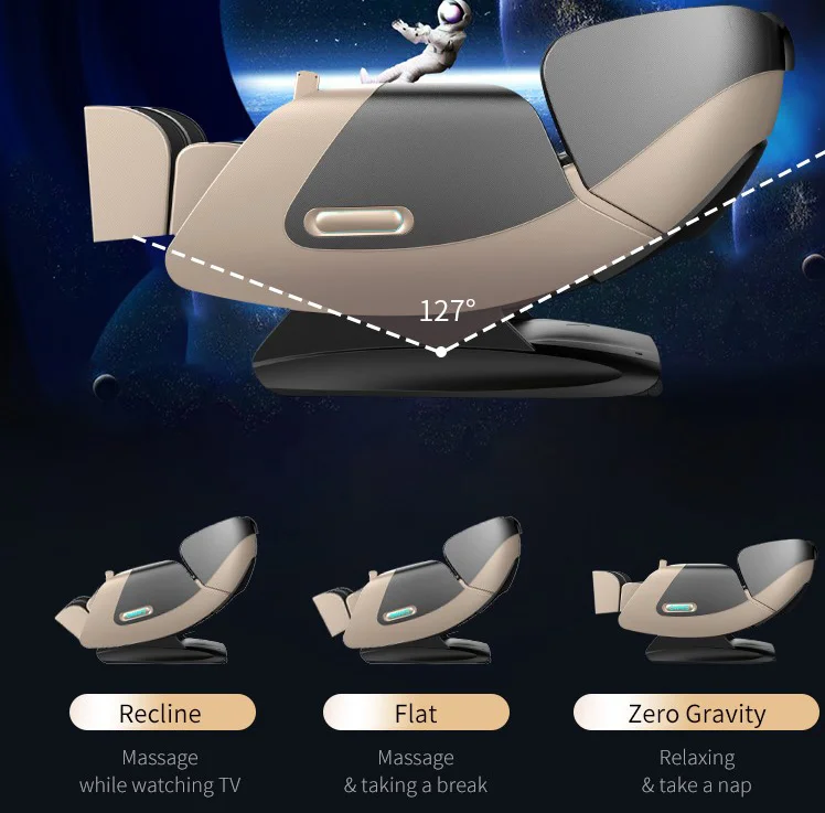 New Shiatsu luxury footrest kneading ergonomic executive office 4D massage chair