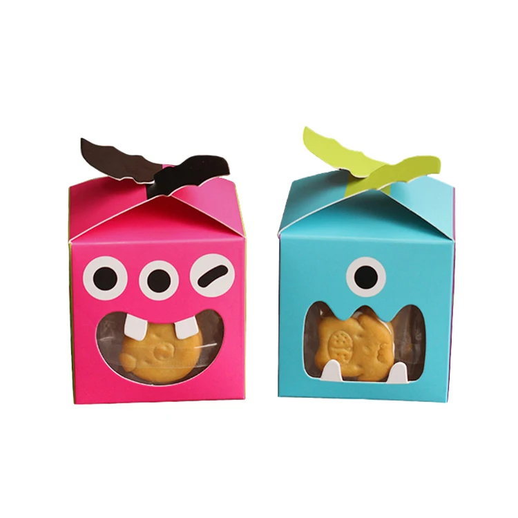 
Wholesale Custom Halloween Square Paper Candy Folding Box Halloween Gift Box 