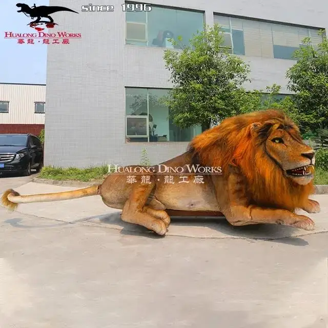 Animal Park Realistic Lion Animal Decoration Model