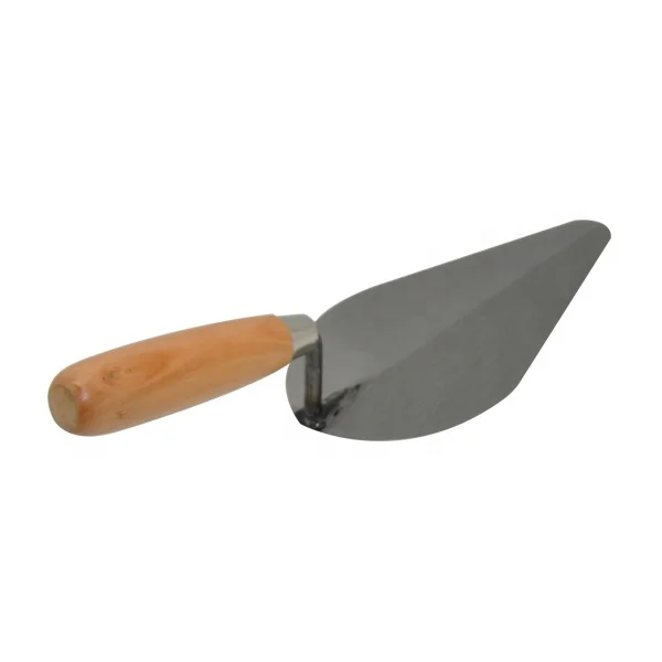 10' Carbon Steel Blade natural color Wooden Handle Bricklaying Trowel Garden Tools concrete tool