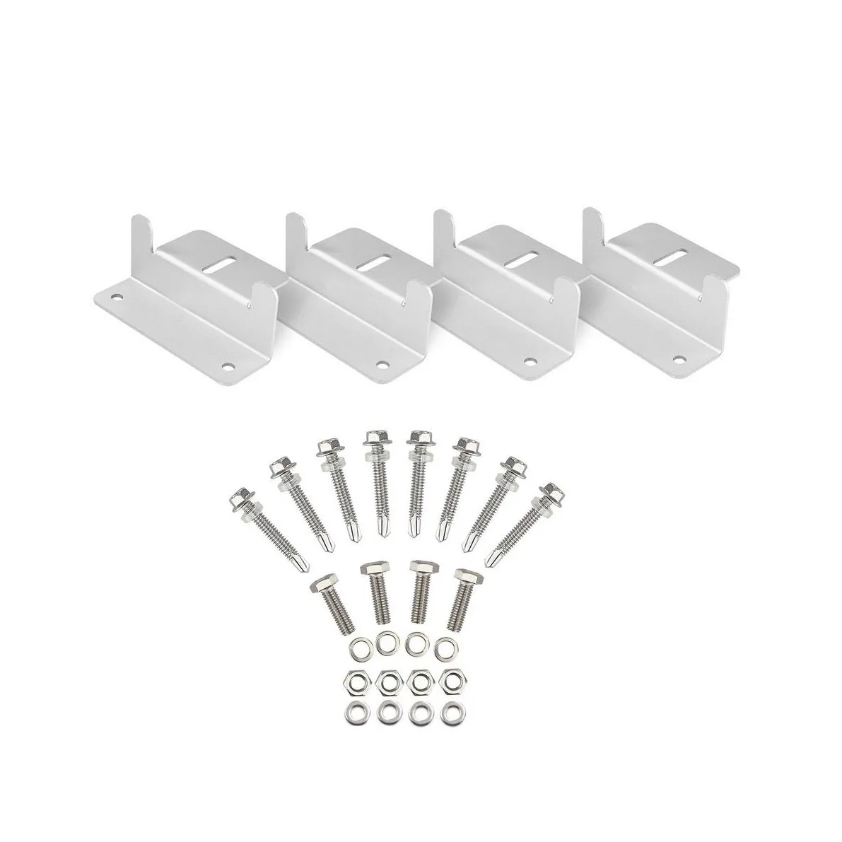 Солнечная панель Z-образный кронштейн монтажный плоский кровельный Настенный алюминиевый