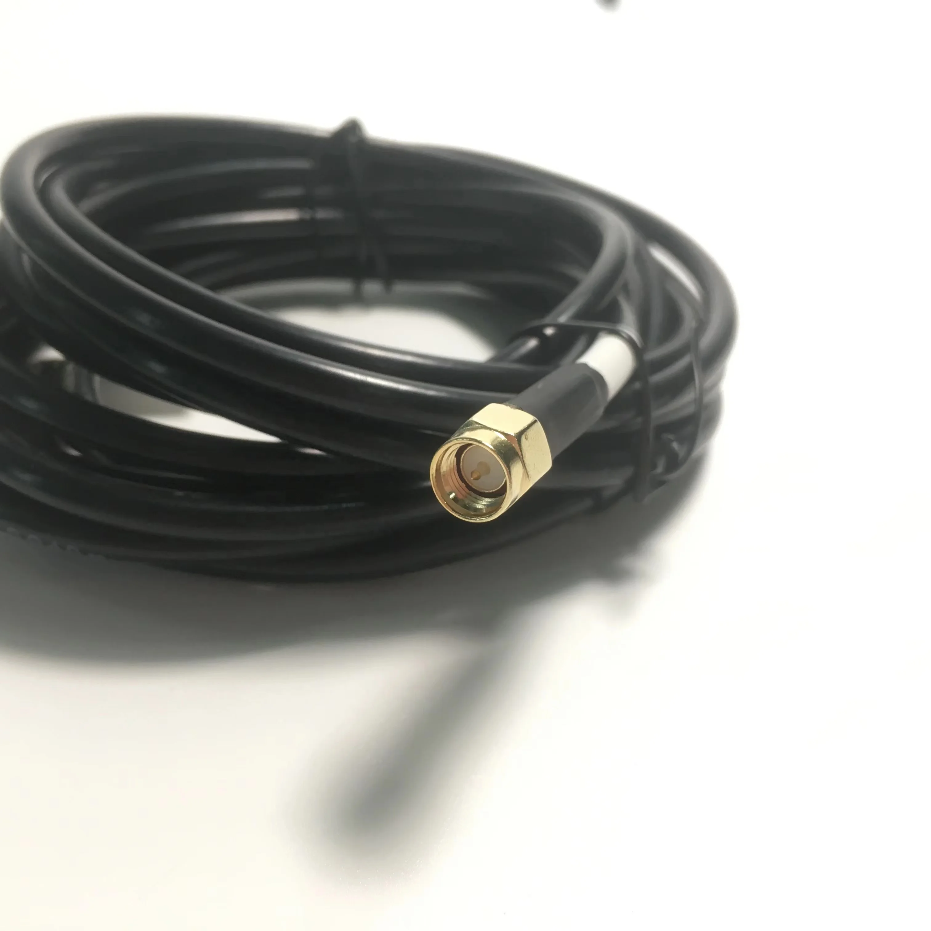 50ohm LMR195 RG58 High Quality Pigtail Cable Double SR SMA Male to SMA Female Dc-6ghz Black COAXIAL Rf Cable 5 Over 1 Pc1 Cable