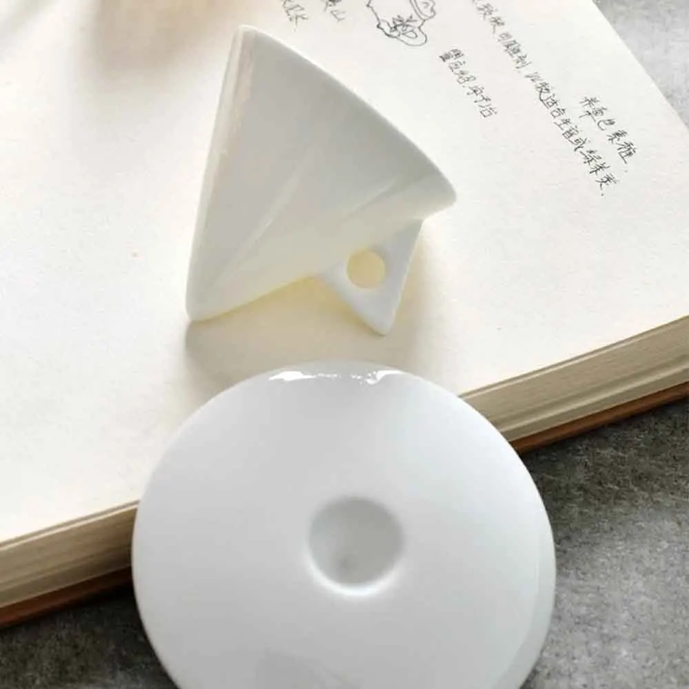 Light Luxury Bone China Cone Type ESPRESSO SHOT Cup Ceramic Pyramid Small Black Coffee Mug And Saucer Sets Demitasse Teacup