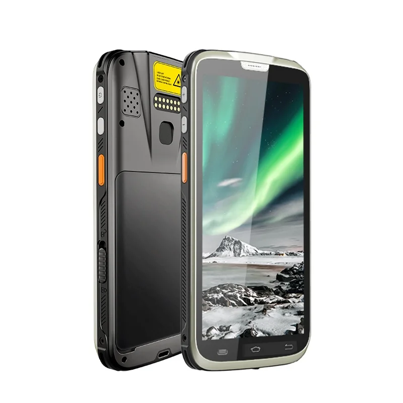 5.5 Inch Handheld Android Pda GPS Wifi Bt Nfc Rfid Reader 1D 2D Barcode Scanner Fingerprint Biometrics Industrial Rugged Pdas