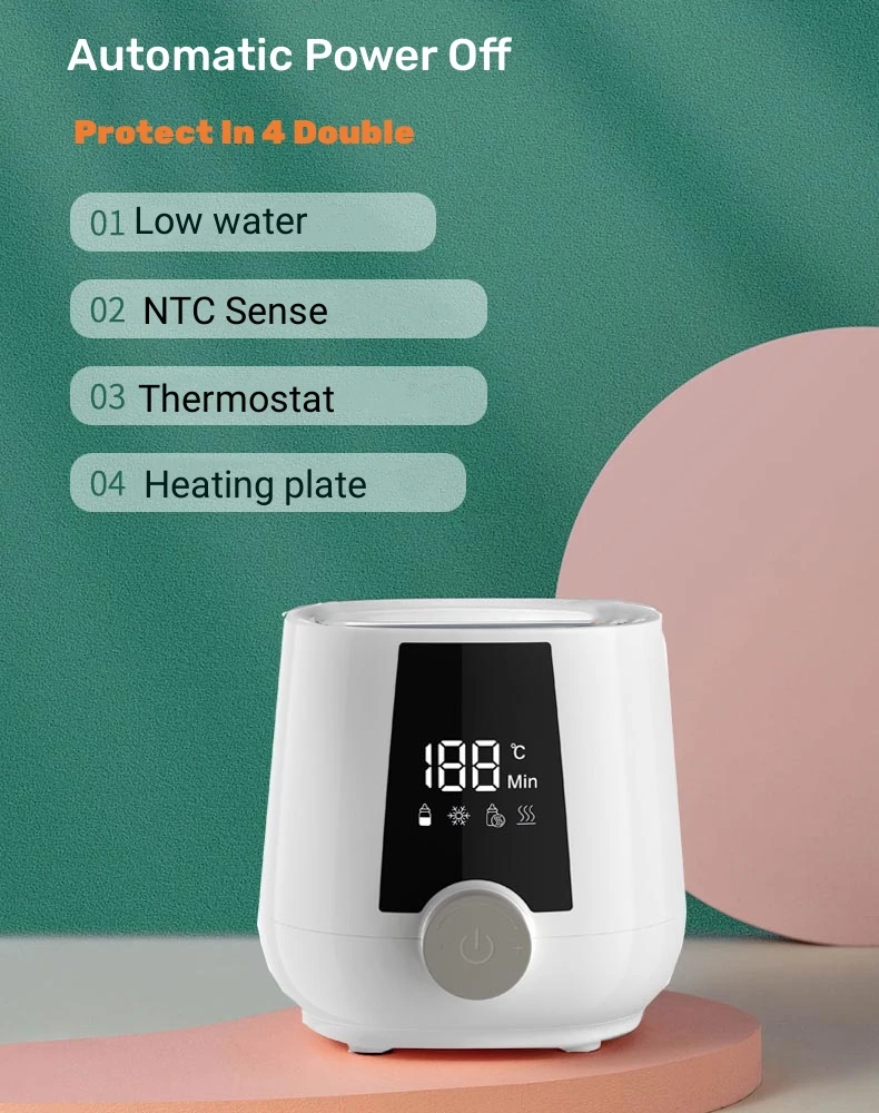 OEM Multi-function 4 In One Bottle Warmer Fast Heating Smart Baby Warmer Food Grade Automatic Baby Milk Bottle Heater