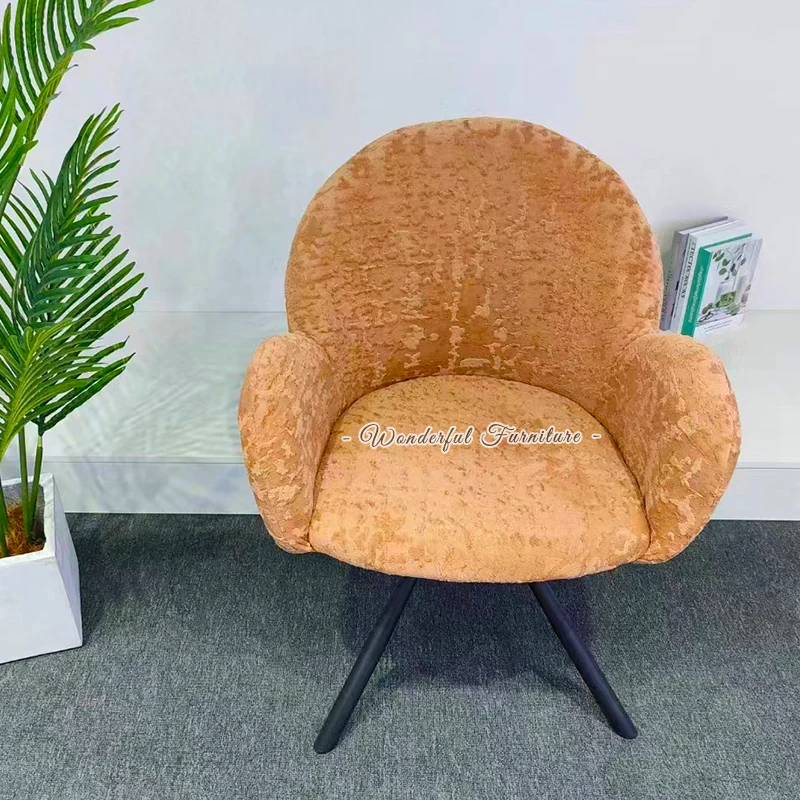 Wholesale Modern Fabric Iron Leg Chair Designer Meeting Armrest Office Chair