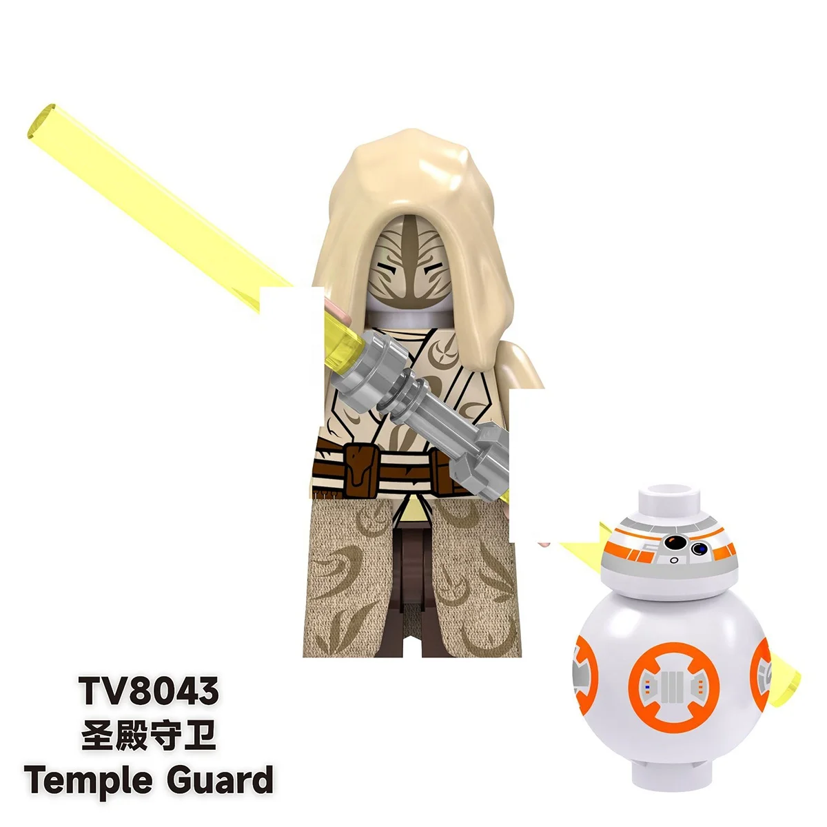 TV6106 Space War Mini Brick Ahsoka Temple Guard Luke Skywalker C-3po Driver Battle Droid Clone Trooper Building Blocks Kids Toys
