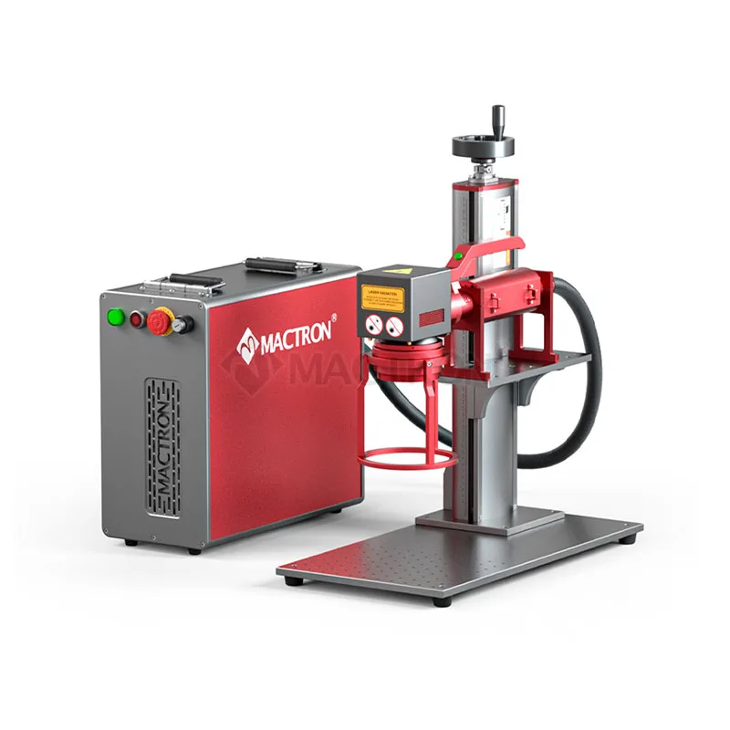 MAX 20W Handheld And Portable Fiber Laser Marking Machine on Metal Aluminum Tube