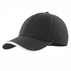 Custom 6 Panel High Quality Quick Dry Breathable Laser Holes Perforated Cap with mesh Cap
