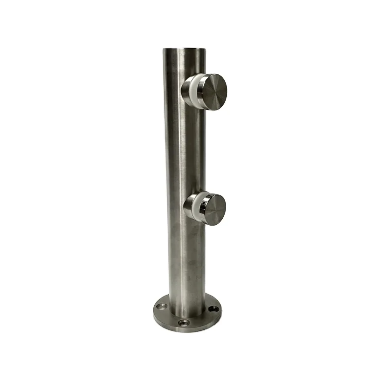 Economic Stainless steel round glass pool fence railing spigots post